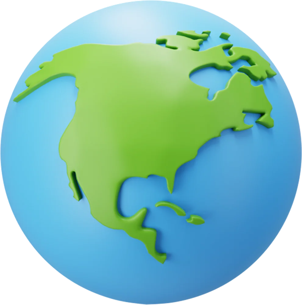 Continent · North America モチーフ単体