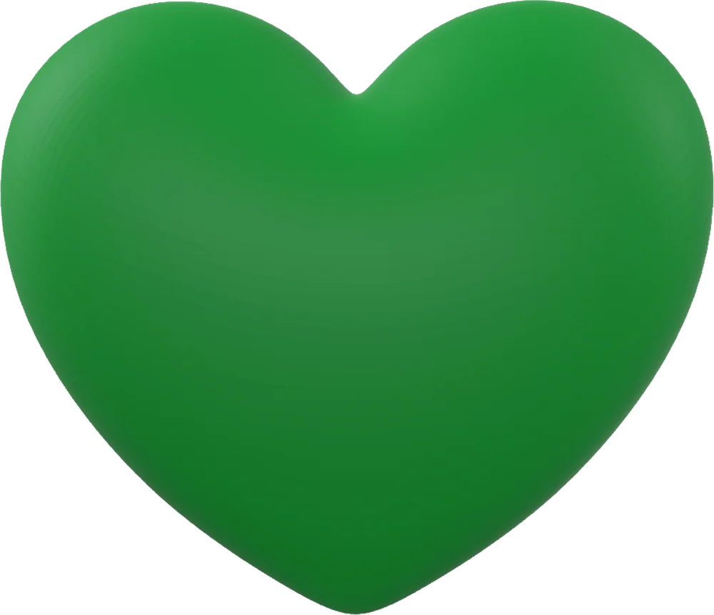 Heart · Green モチーフ単体
