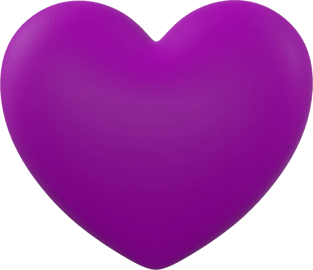 Heart · Purple モチーフ単体