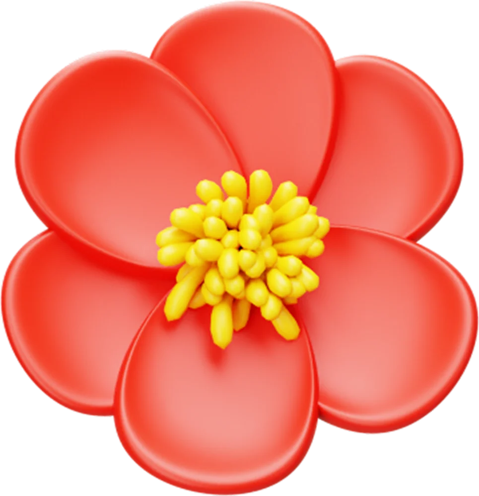 Flower · Red モチーフ単体