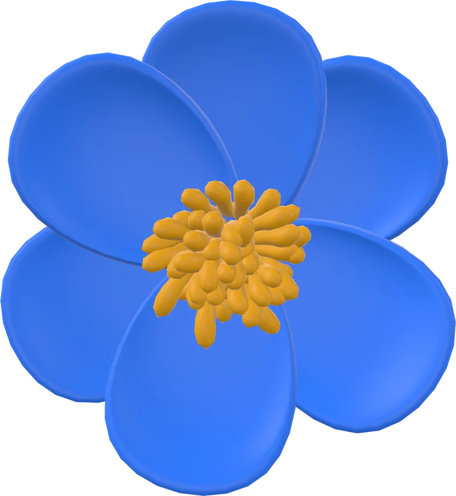 Flower · Light Blue モチーフ単体