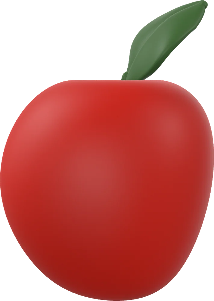 Fruit · Red Apple モチーフ単体